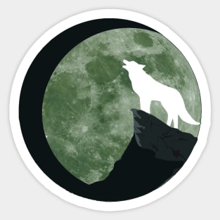 moon wolf Sticker